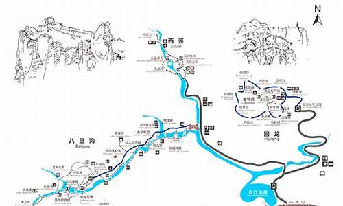 八里沟景区介绍路线_八里沟景区攻略导游图