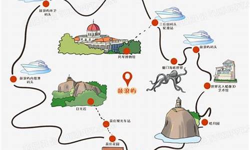 景点旅游路线图手绘_景点旅游路线图手绘图