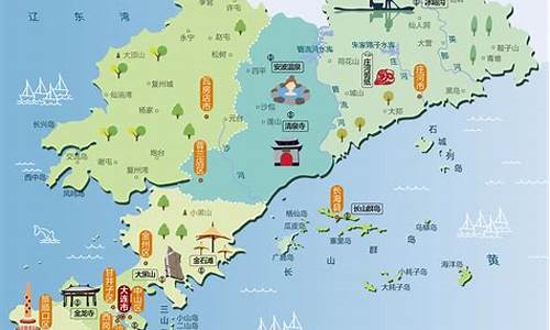 大连景点地图_大连景点地图分布