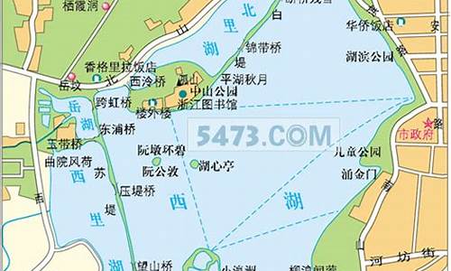 西湖景区旅游地图_西湖景区地图旅游地图